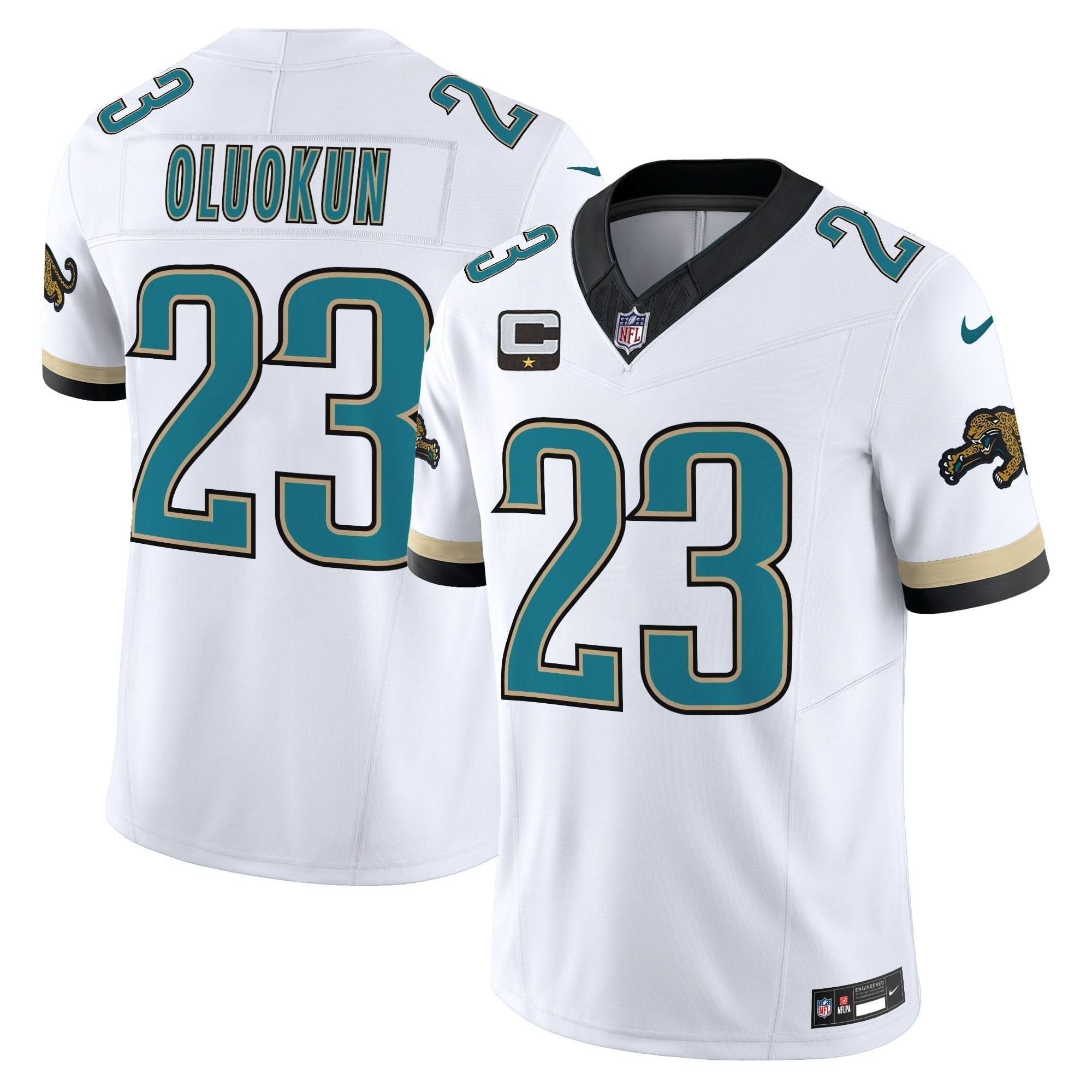 Jacksonville Jaguars Throwback Vapor Limited Jersey - All Stitched