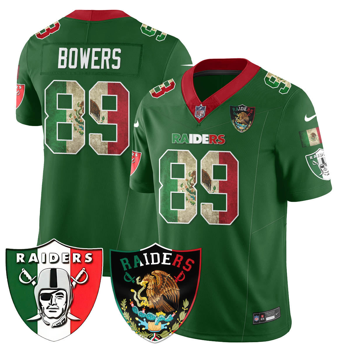 Las Vegas Raiders Mexico Vapor Limited Jersey - All Stitched